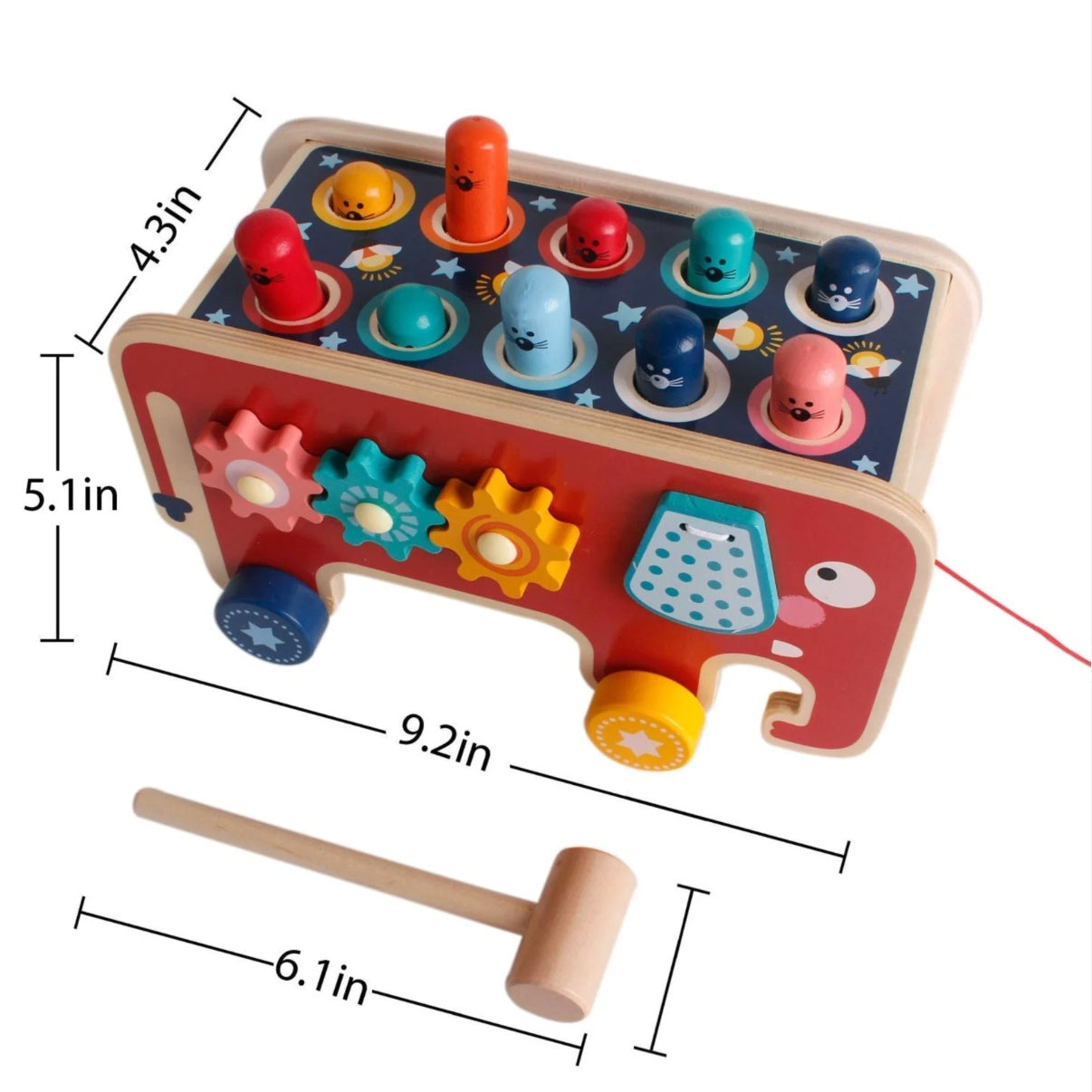 TAPE TAUPES MONTESSORI – JOUET MONTESSORI 3, 4 & 5 ANS – COORDINATION & RÉACTION