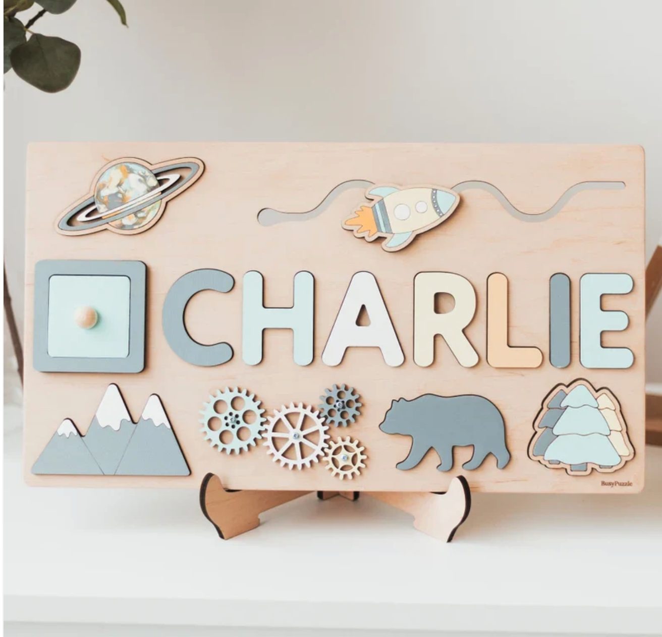 PRÉNOM EN BOIS MONTESSORI – JOUET MONTESSORI 2, 3 & 4 ANS – APPRENTISSAGE & PERSONNALISATION