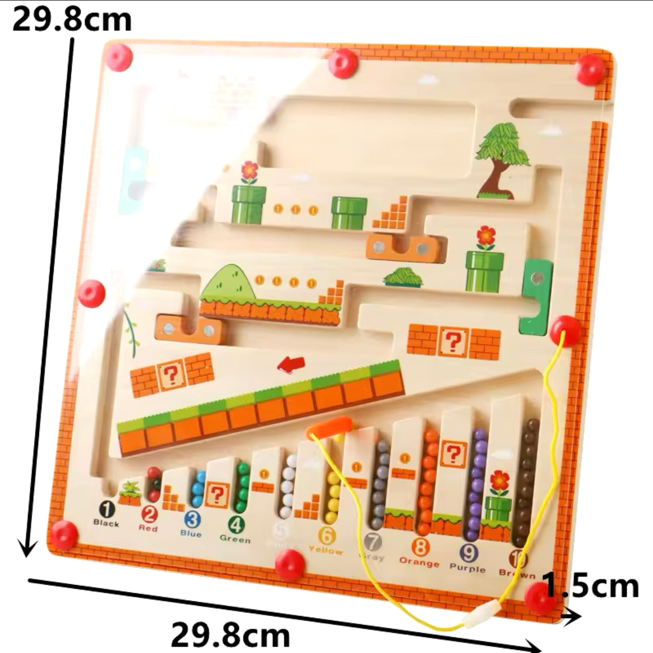 LABYRINTHE MAGNÉTIQUE MONTESSORI – JOUET MONTESSORI 3 & 4 ANS – LOGIQUE & MOTRICITÉ FINE