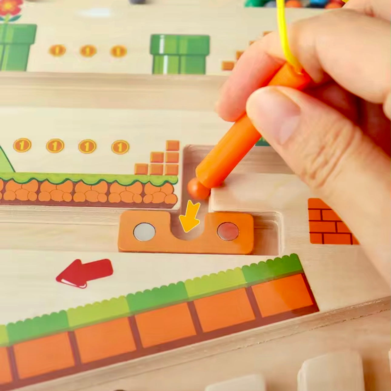 LABYRINTHE MAGNÉTIQUE MONTESSORI – JOUET MONTESSORI 3 & 4 ANS – LOGIQUE & MOTRICITÉ FINE
