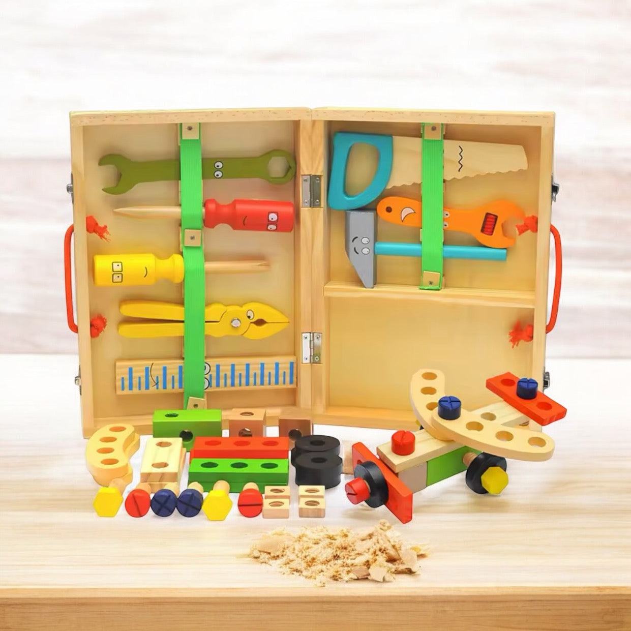 BOÎTE À OUTILS MONTESSORI – JOUET MONTESSORI 4 & 5 ANS – MOTRICITÉ & CRÉATIVITÉ