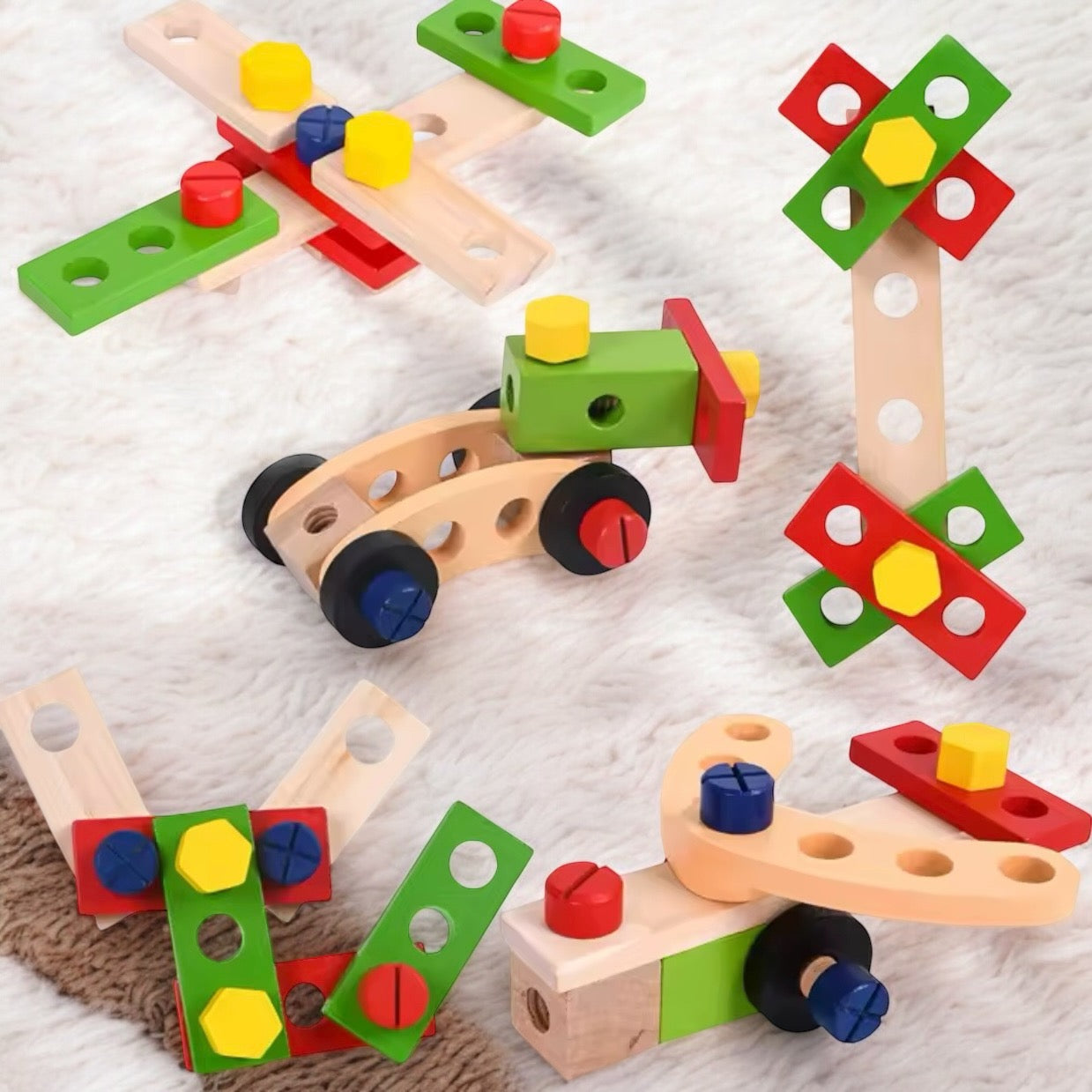 BOÎTE À OUTILS MONTESSORI – JOUET MONTESSORI 4 & 5 ANS – MOTRICITÉ & CRÉATIVITÉ