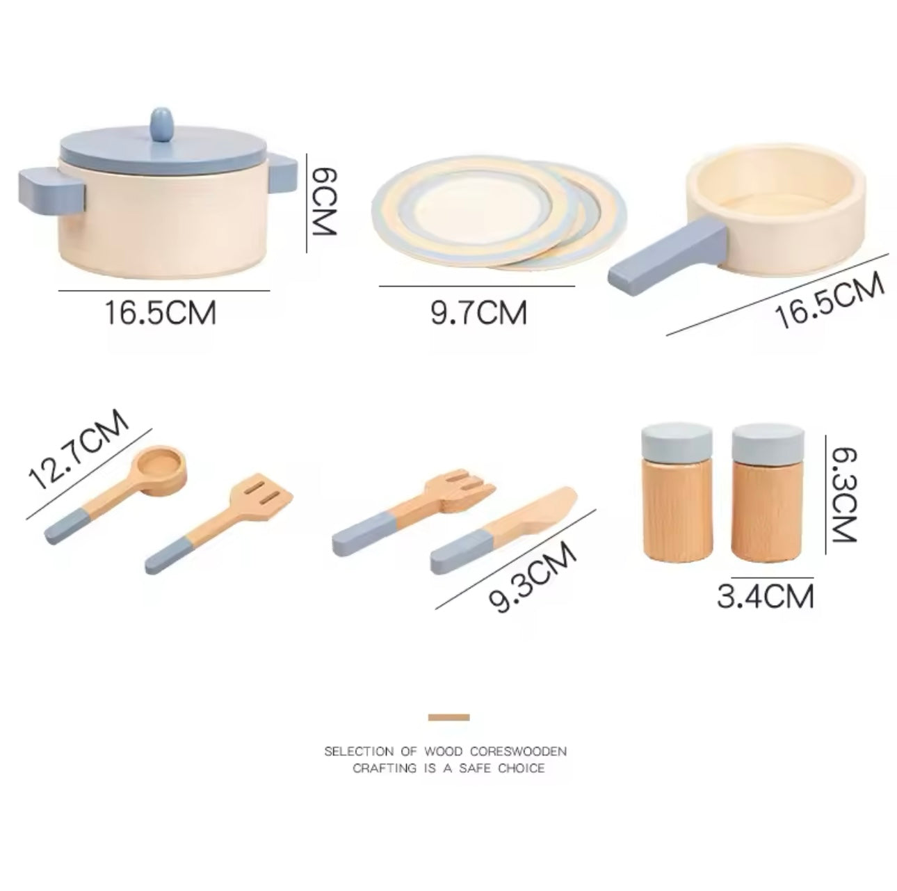 SET DE CUISINE EN BOIS – JOUET MONTESSORI 4 & 5 ANS