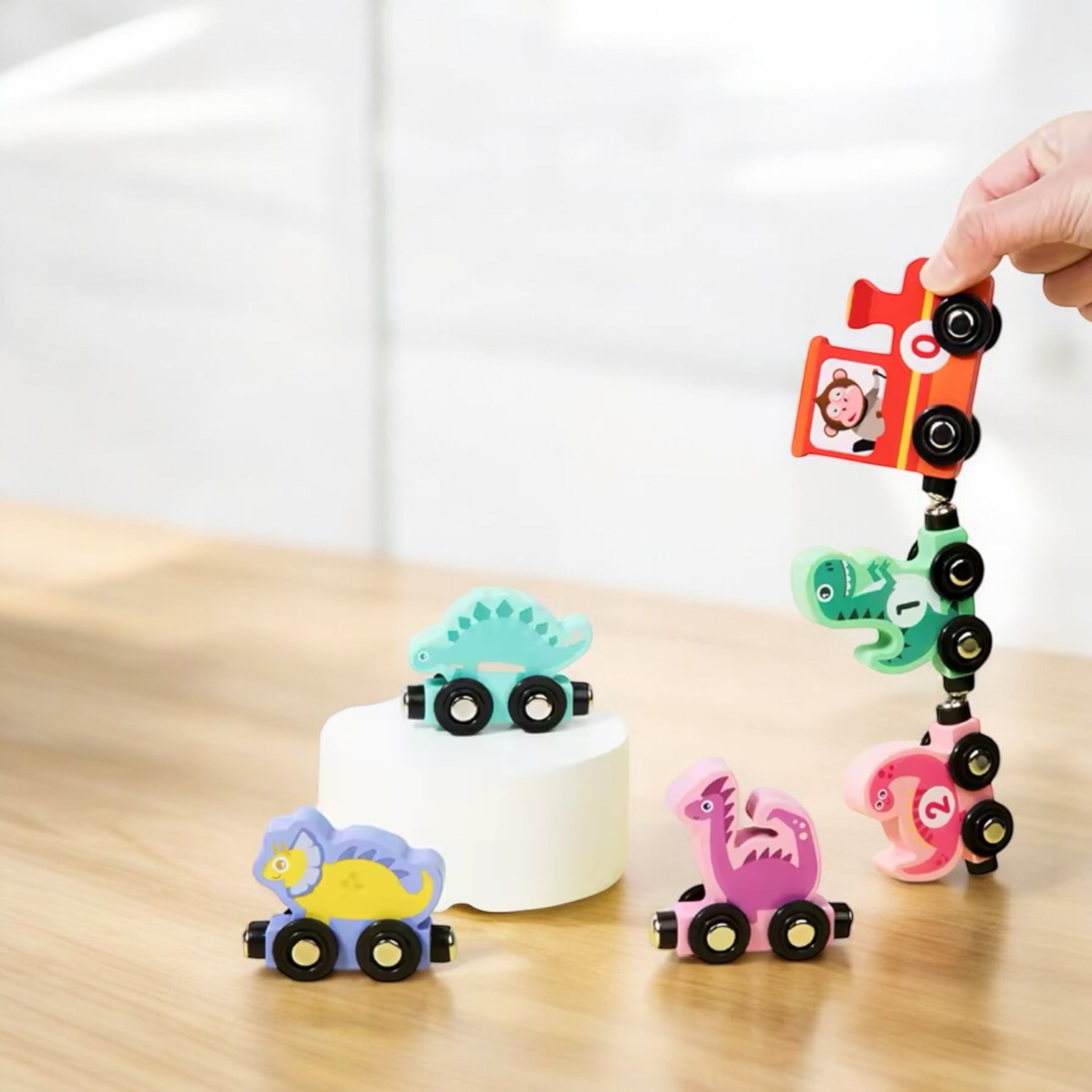 TRAIN MAGNÉTIQUE ÉDUCATIF – JOUET MONTESSORI 2 & 3 ANS