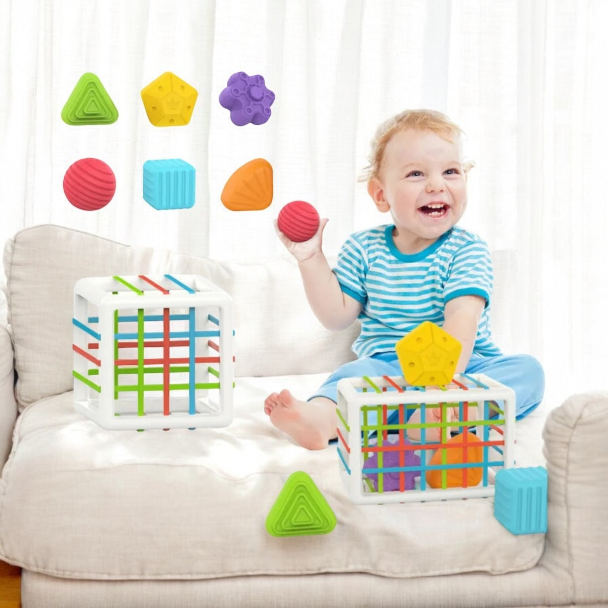 CUBE D’ACTIVITÉ – JOUET MONTESSORI 2 & 3 ANS