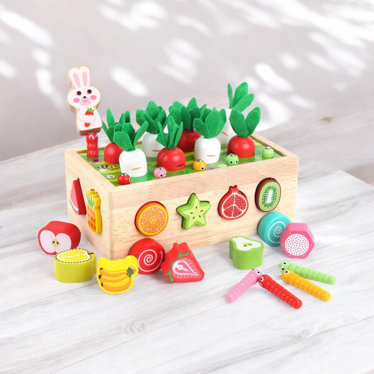 JEU DE JARDINAGE EN BOIS – JOUET MONTESSORI 3 & 4 ANS