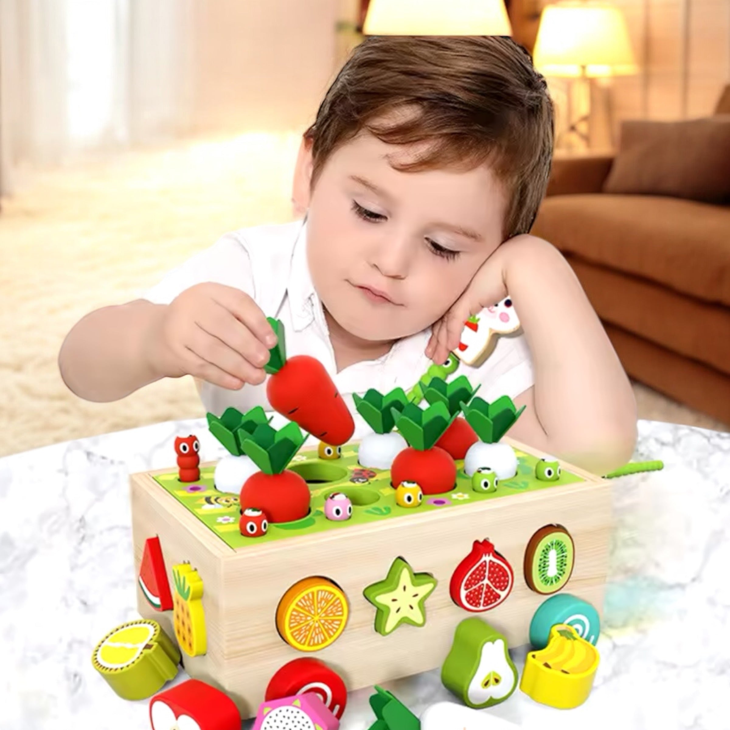JEU DE JARDINAGE EN BOIS – JOUET MONTESSORI 3 & 4 ANS