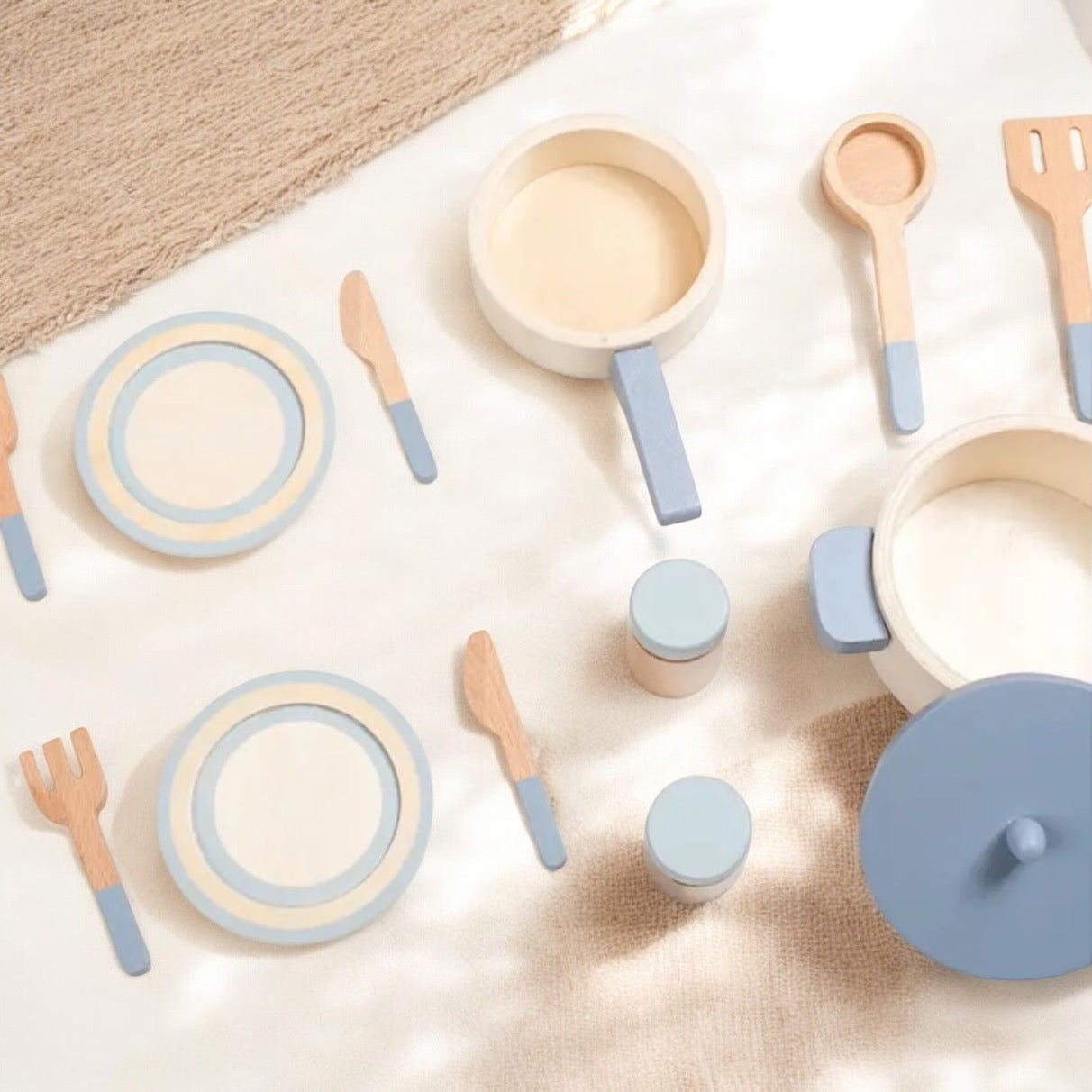 SET DE CUISINE EN BOIS – JOUET MONTESSORI 4 & 5 ANS