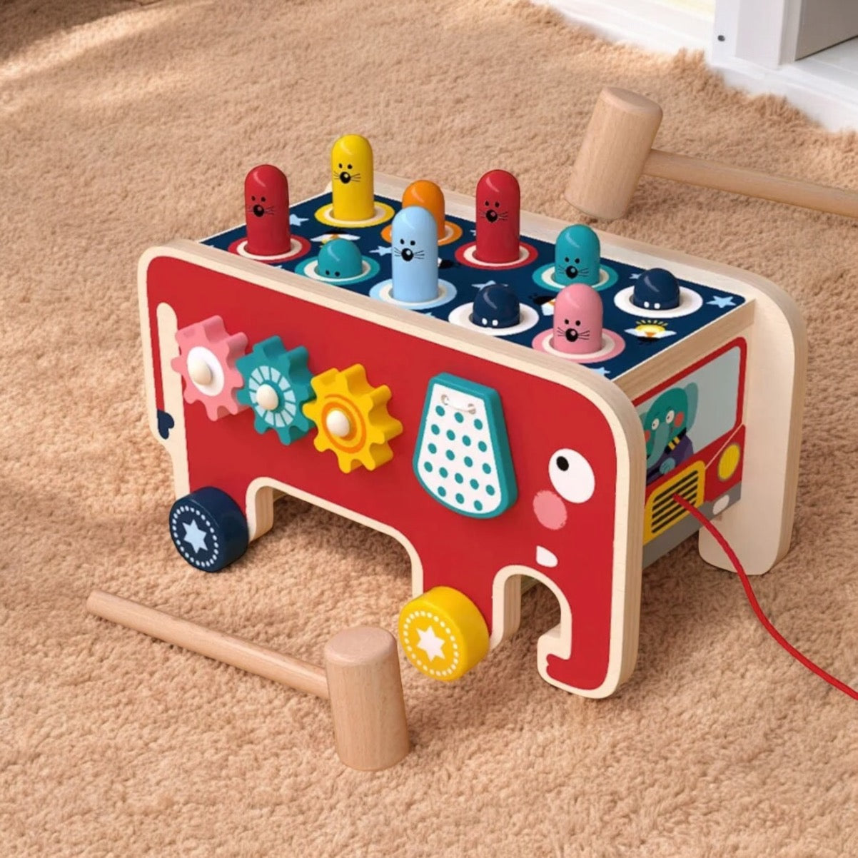 TAPE TAUPES MONTESSORI – JOUET MONTESSORI 3, 4 & 5 ANS – COORDINATION & RÉACTION