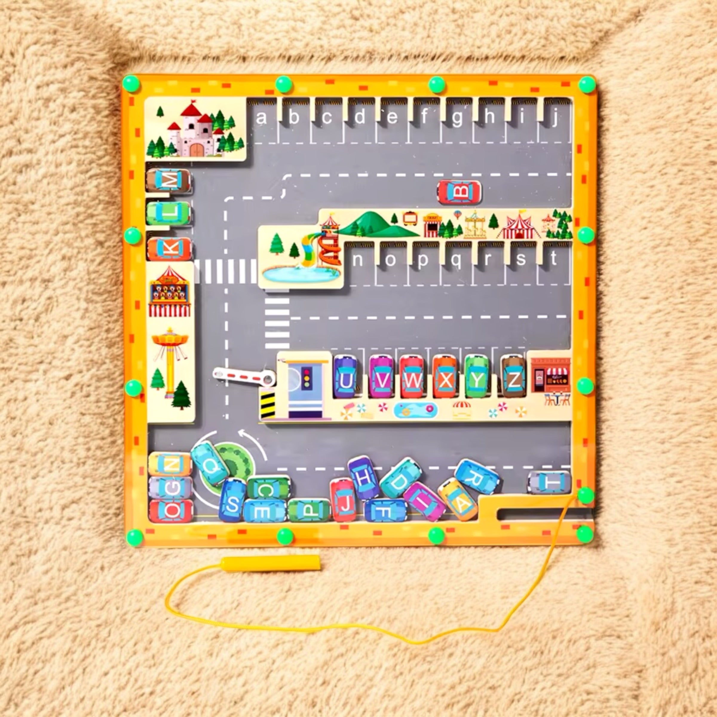 TABLEAU INTERACTIF MONTESSORI – JOUET MONTESSORI 4 & 5 ANS – LOGIQUE & MANIPULATION