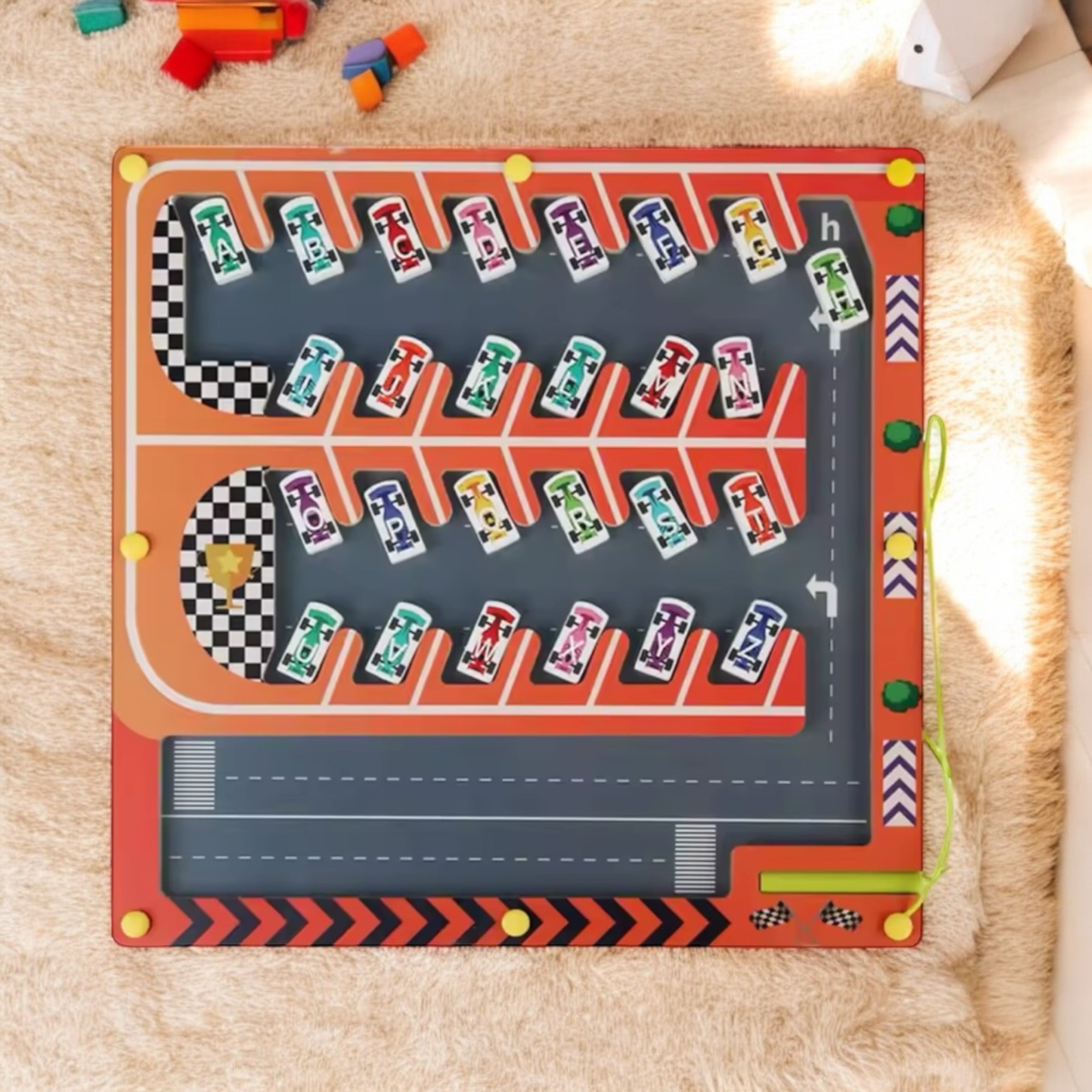 TABLEAU INTERACTIF MONTESSORI – JOUET MONTESSORI 4 & 5 ANS – LOGIQUE & MANIPULATION