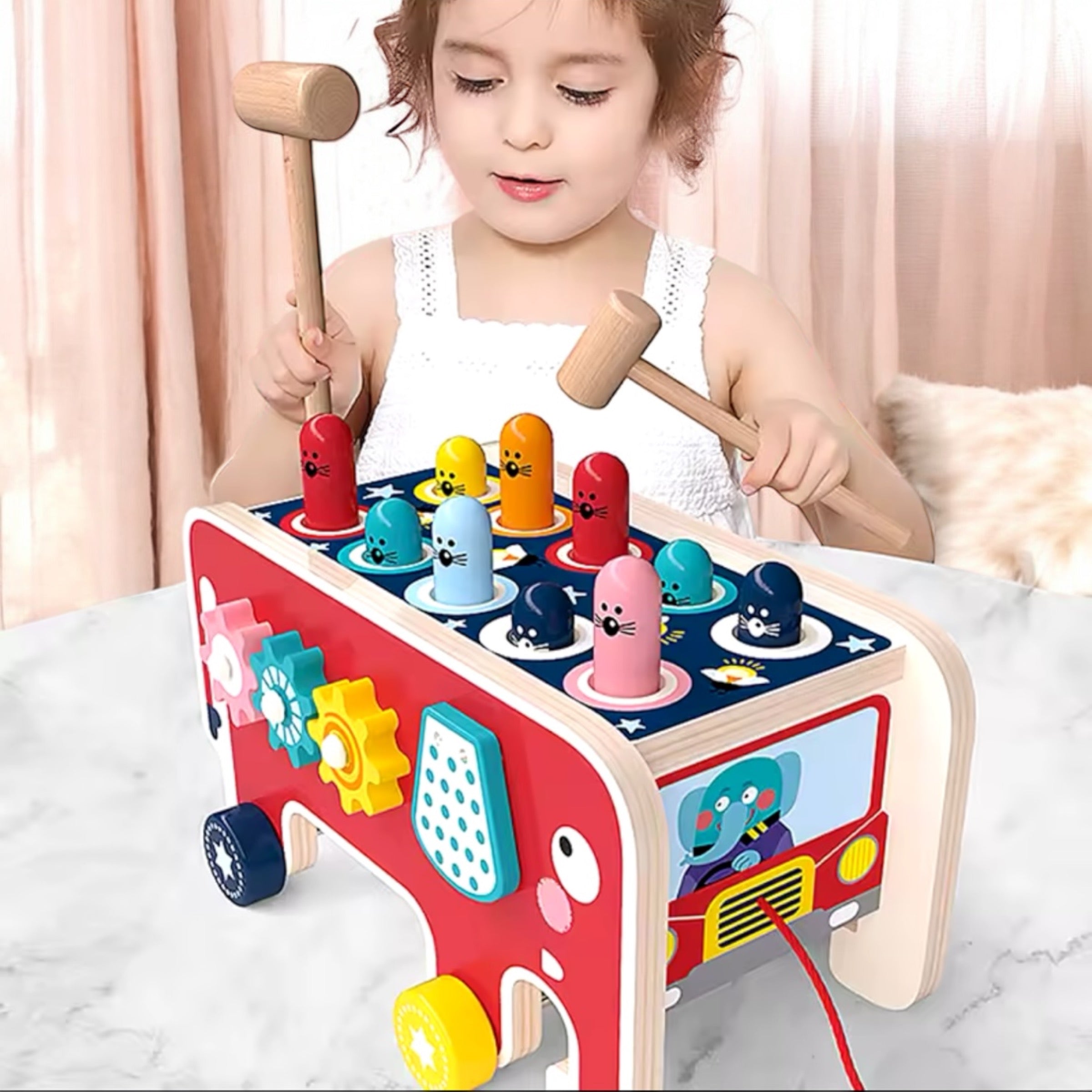 TAPE TAUPES MONTESSORI – JOUET MONTESSORI 3, 4 & 5 ANS – COORDINATION & RÉACTION