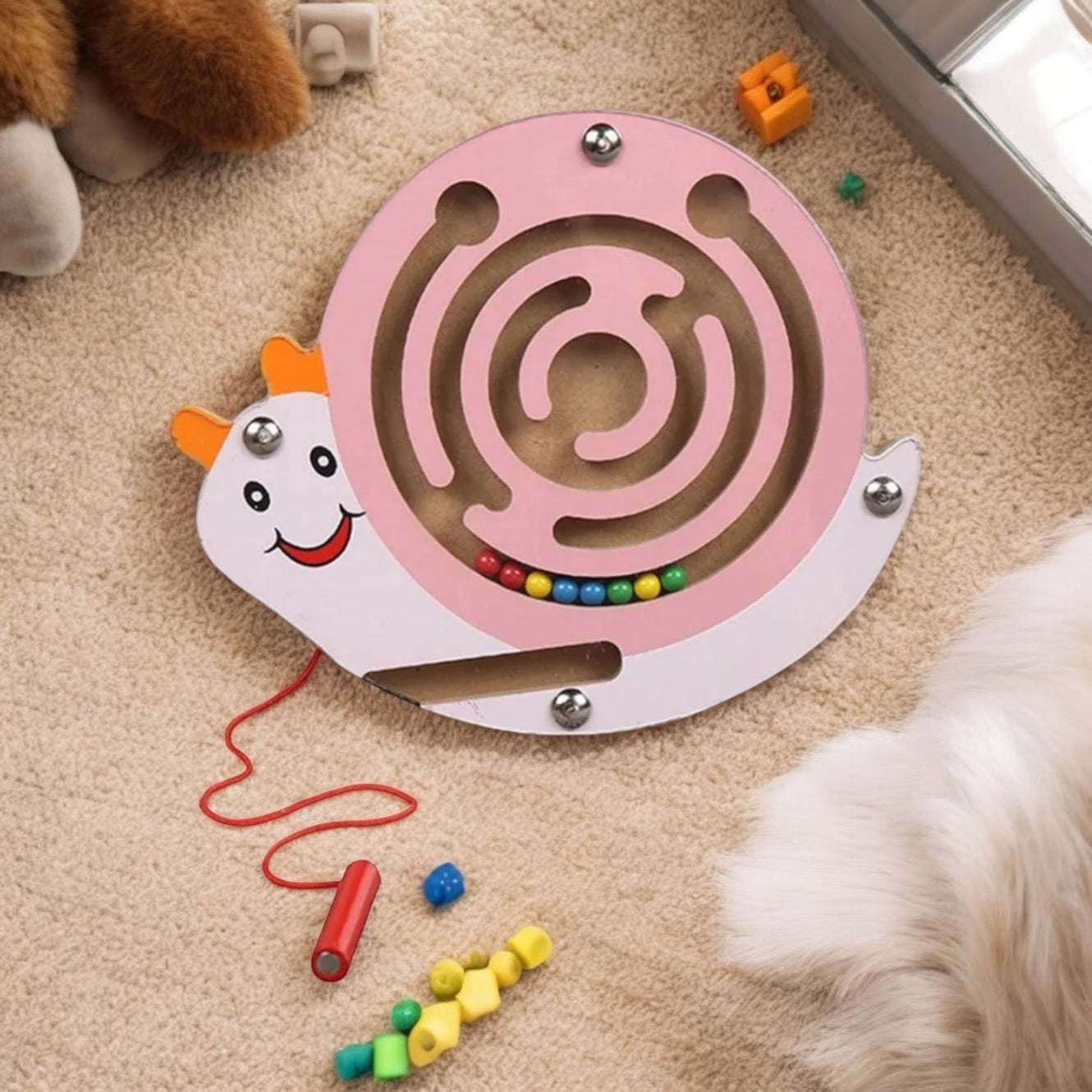 LABYRINTHE MAGNÉTIQUE ÉDUCATIF – JOUET MONTESSORI 3 ANS