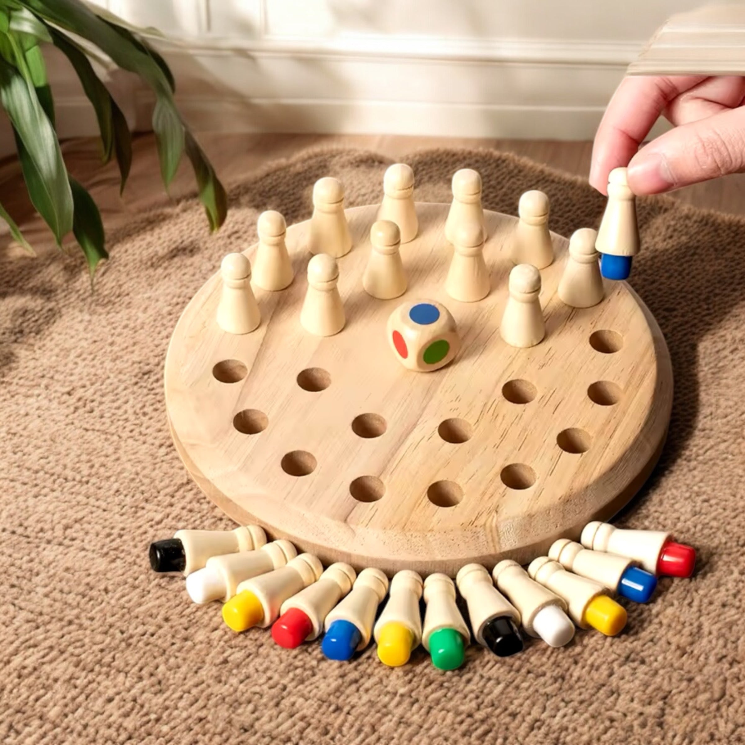 JEU DE MÉMOIRE EN BOIS – JOUET MONTESSORI 4 & 5 ANS – CONCENTRATION & OBSERVATION