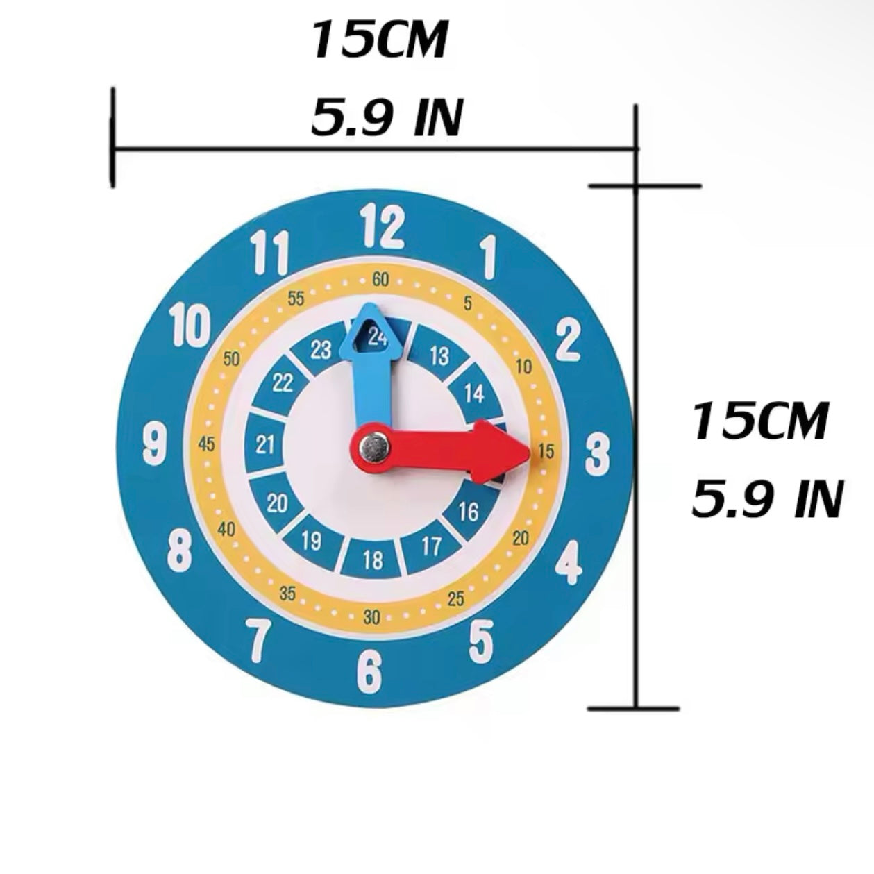 HORLOGE ÉDUCATIVE – JOUET MONTESSORI 5 ANS