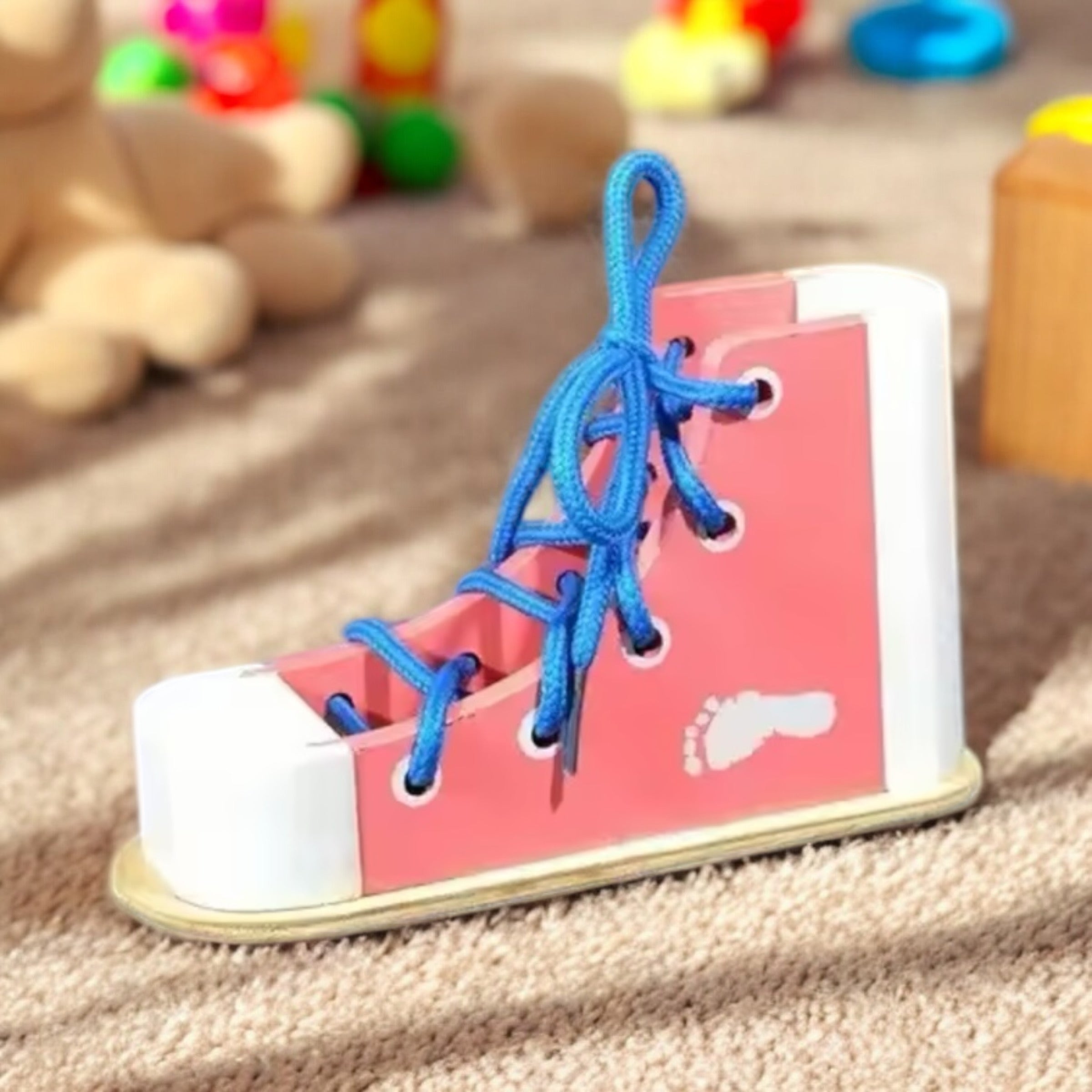 APPRENTISSAGE DES LACETS – JOUET MONTESSORI 5 ANS