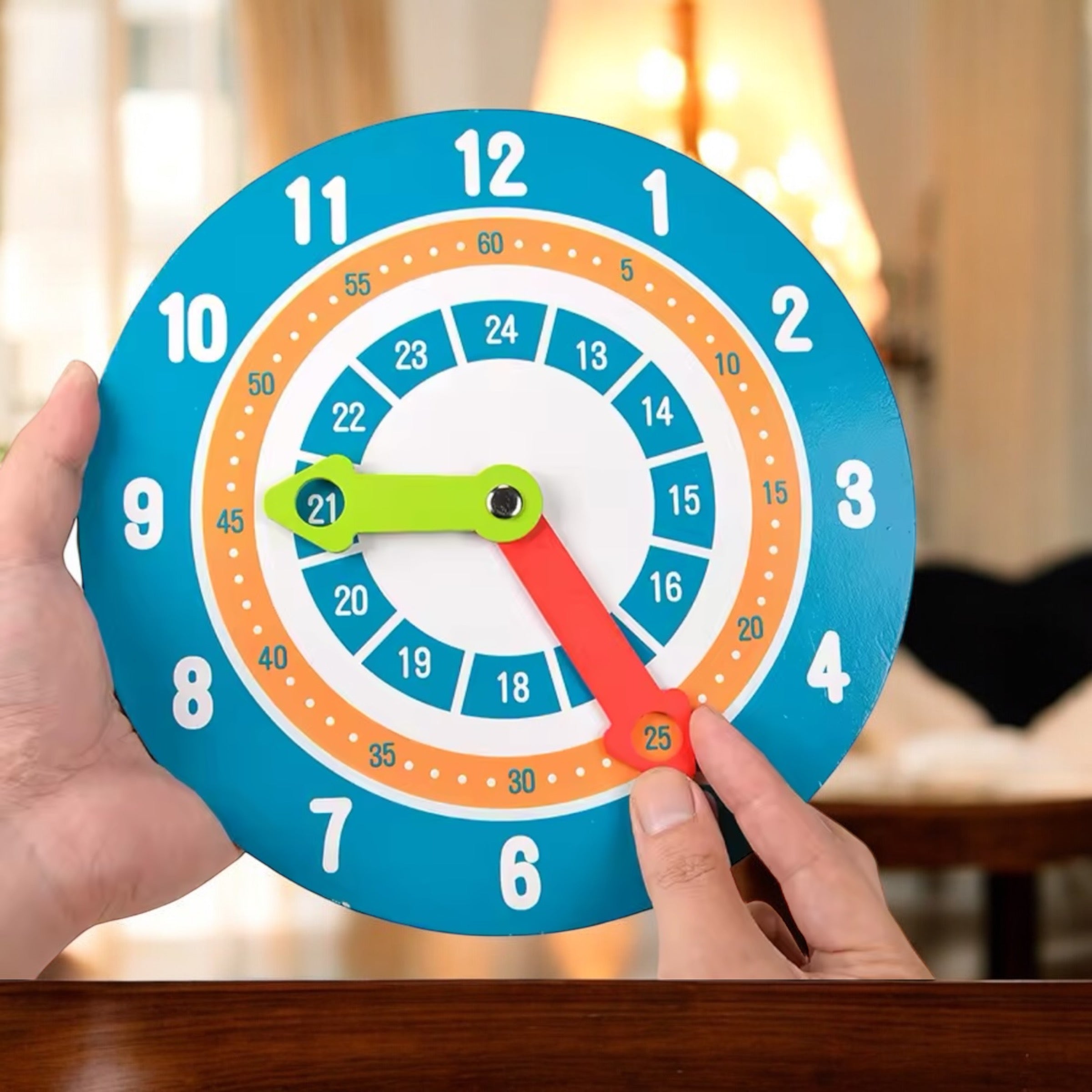 HORLOGE ÉDUCATIVE – JOUET MONTESSORI 5 ANS