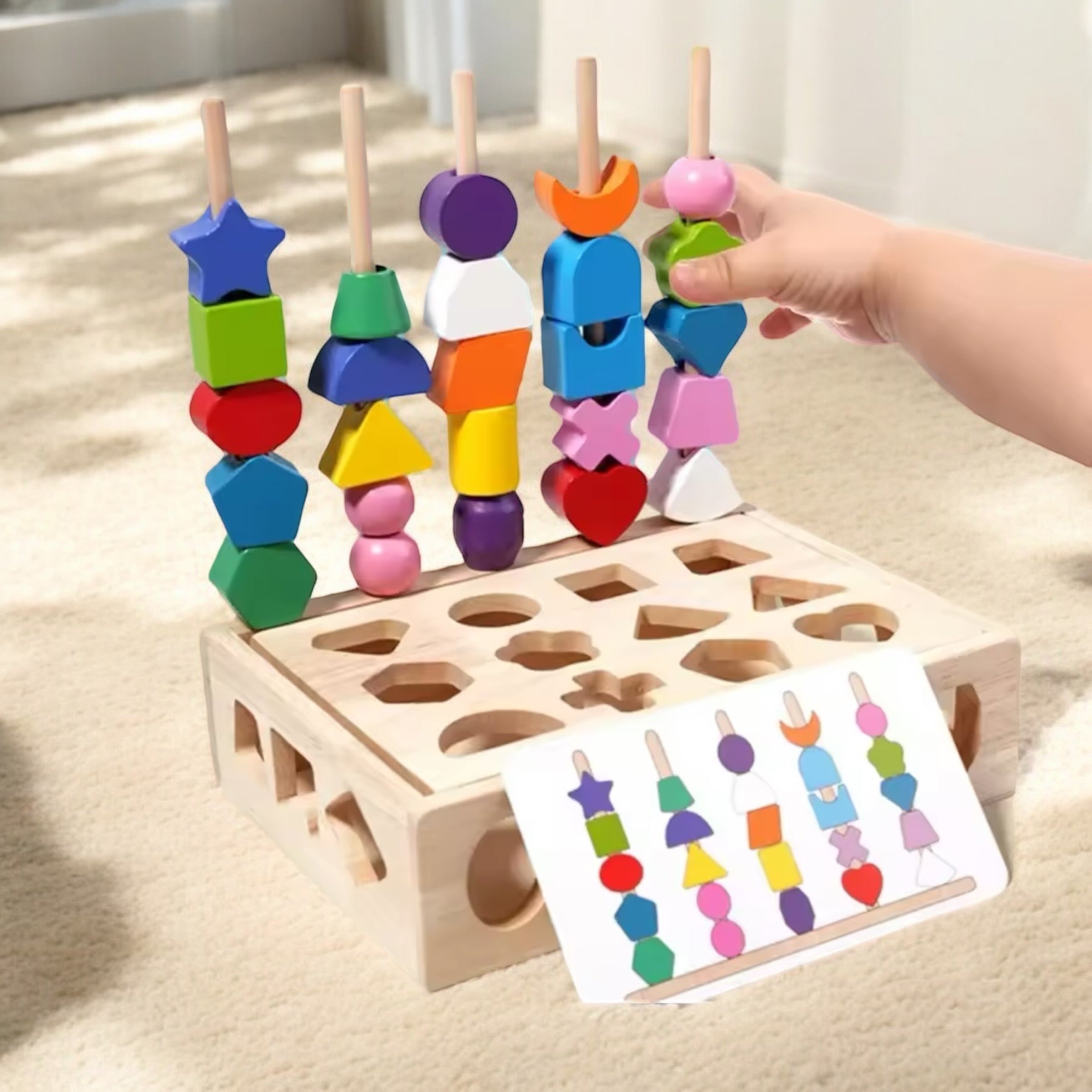 JEUX À FORMES EN BOIS MONTESSORI