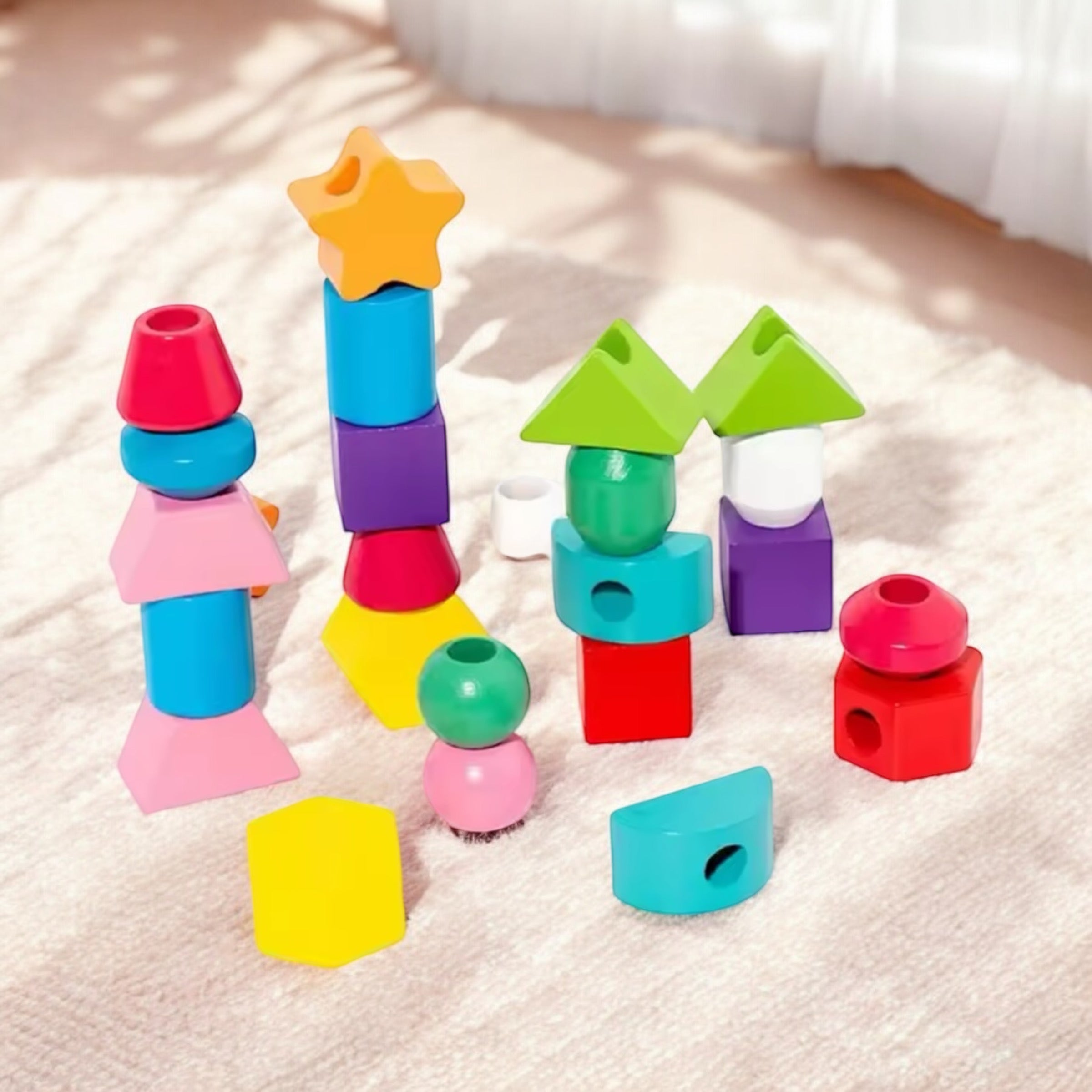 JEUX À FORMES EN BOIS MONTESSORI