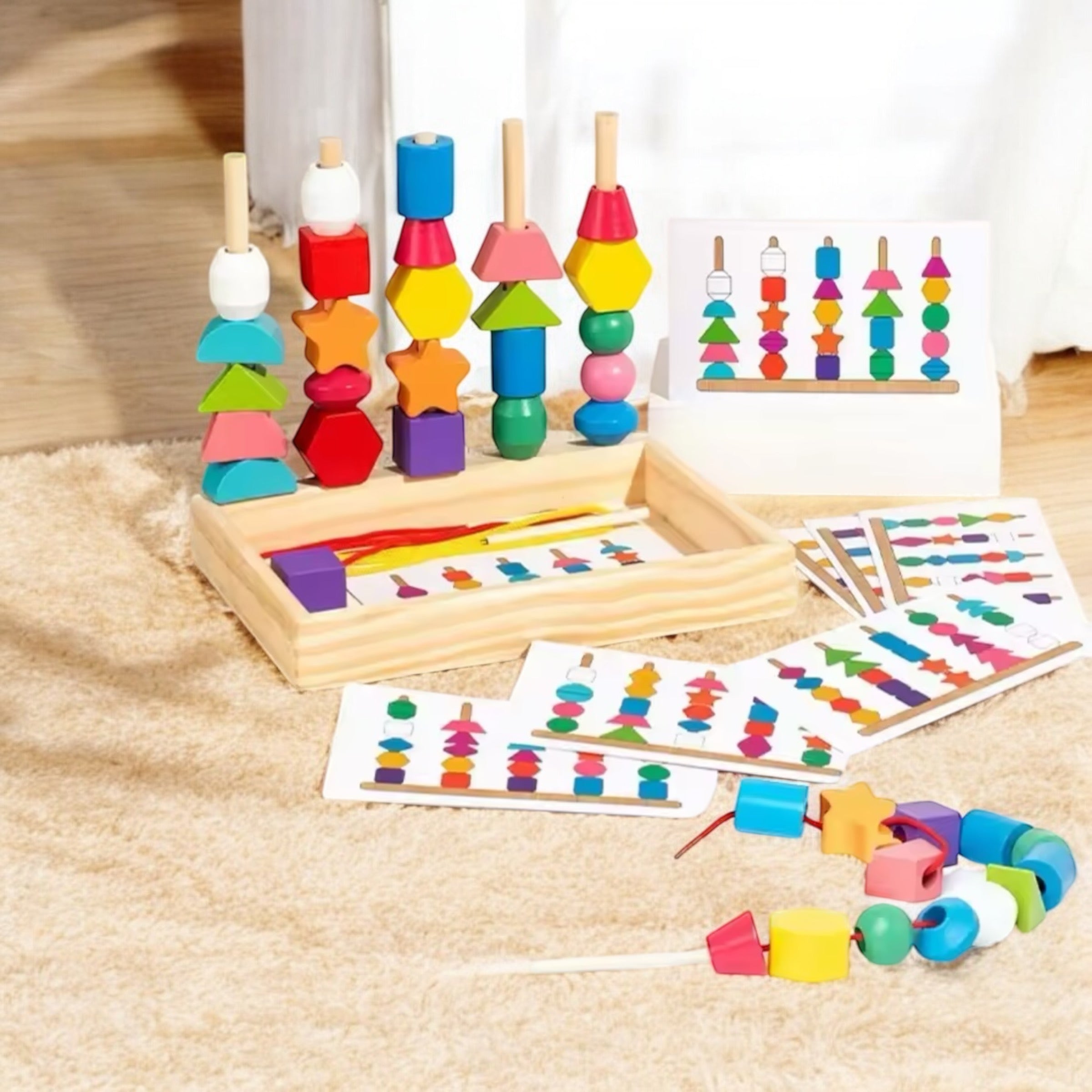 JEUX À FORMES EN BOIS MONTESSORI