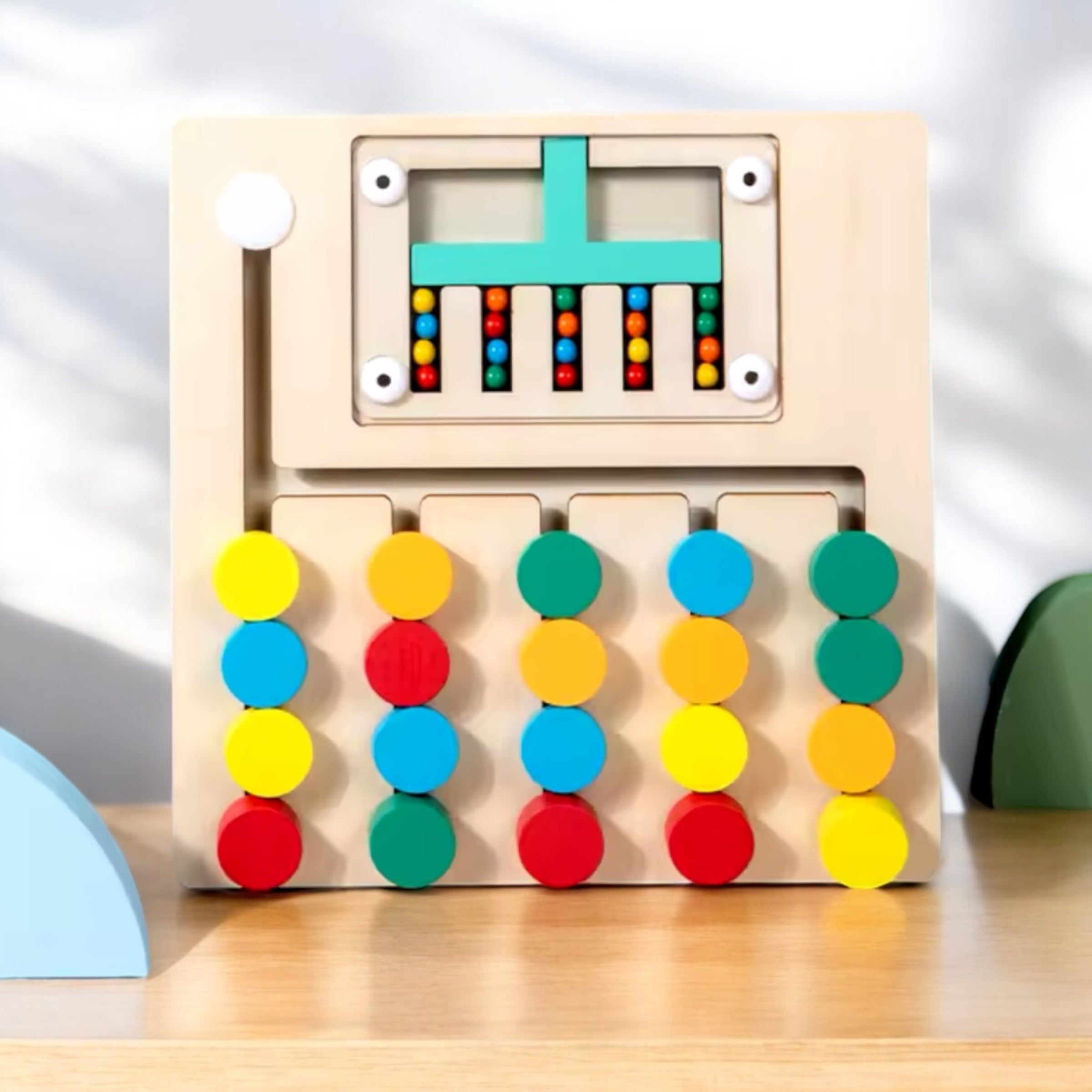 TABLEAU INTERACTIF EN BOIS MONTESSORI
