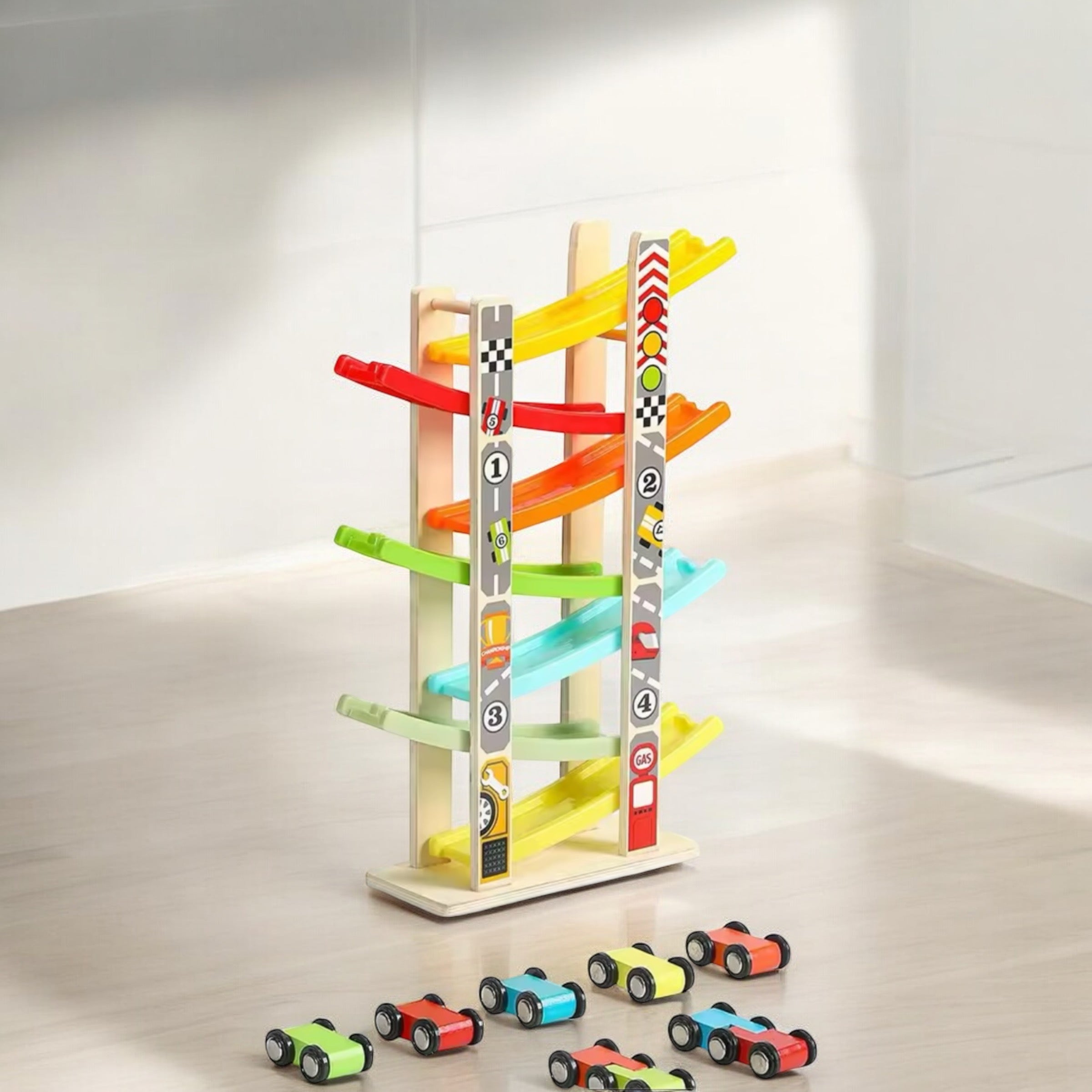 CIRCUIT RAMPE POUR VOITURES MONTESSORI
