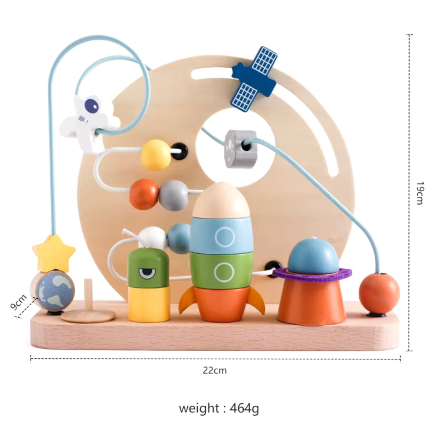 CIRCUIT DE MOTRICITÉ – JOUET MONTESSORI 1 & 2 ANS EN BOIS