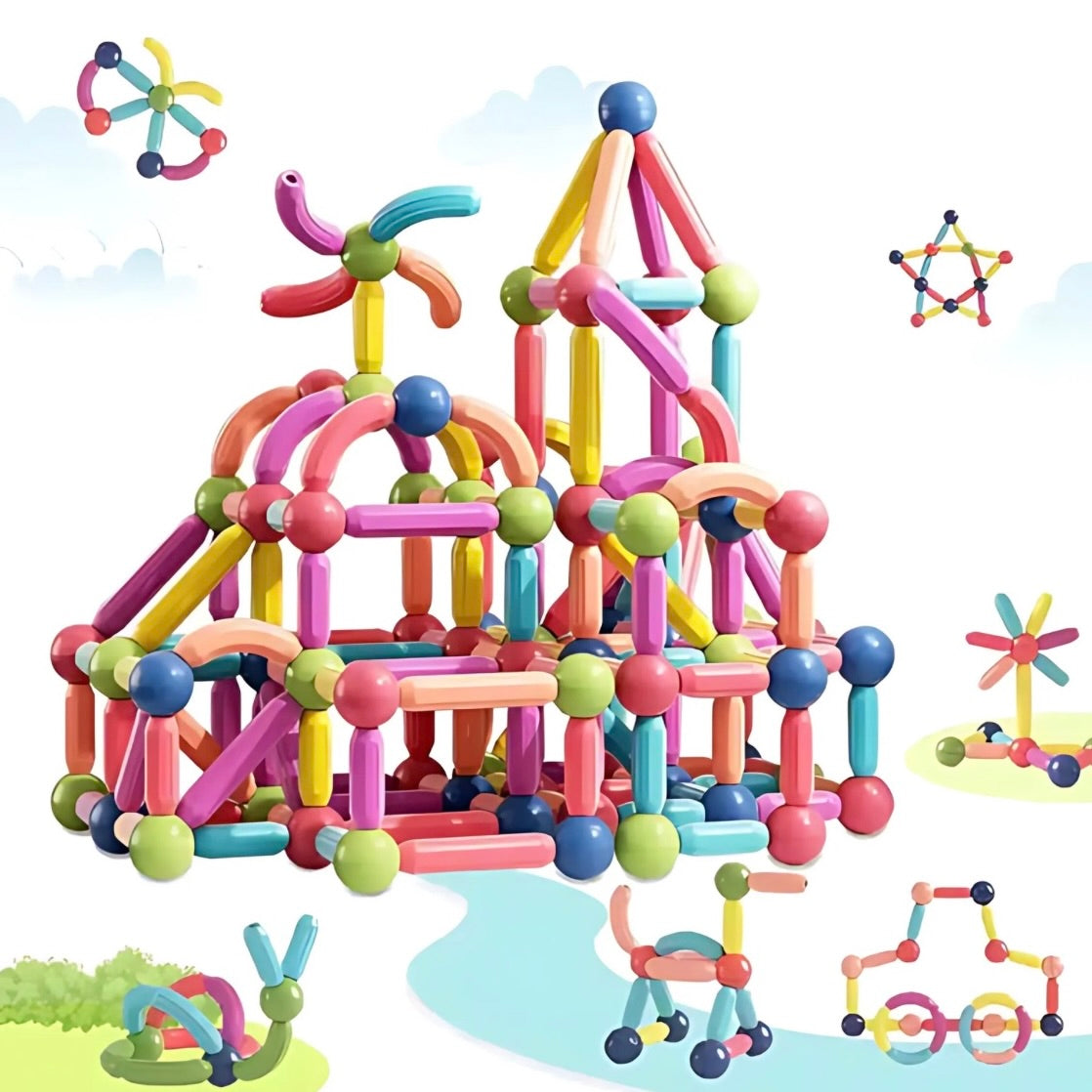 MAGNÉTIQUE DE CONSTRUCTION MONTESSORI