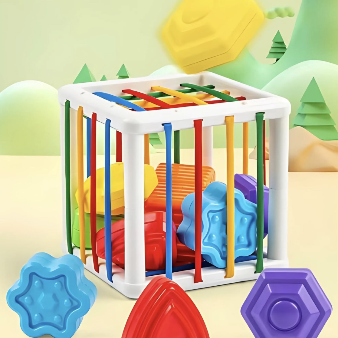 CUBE D’ACTIVITÉ – JOUET MONTESSORI 2 & 3 ANS