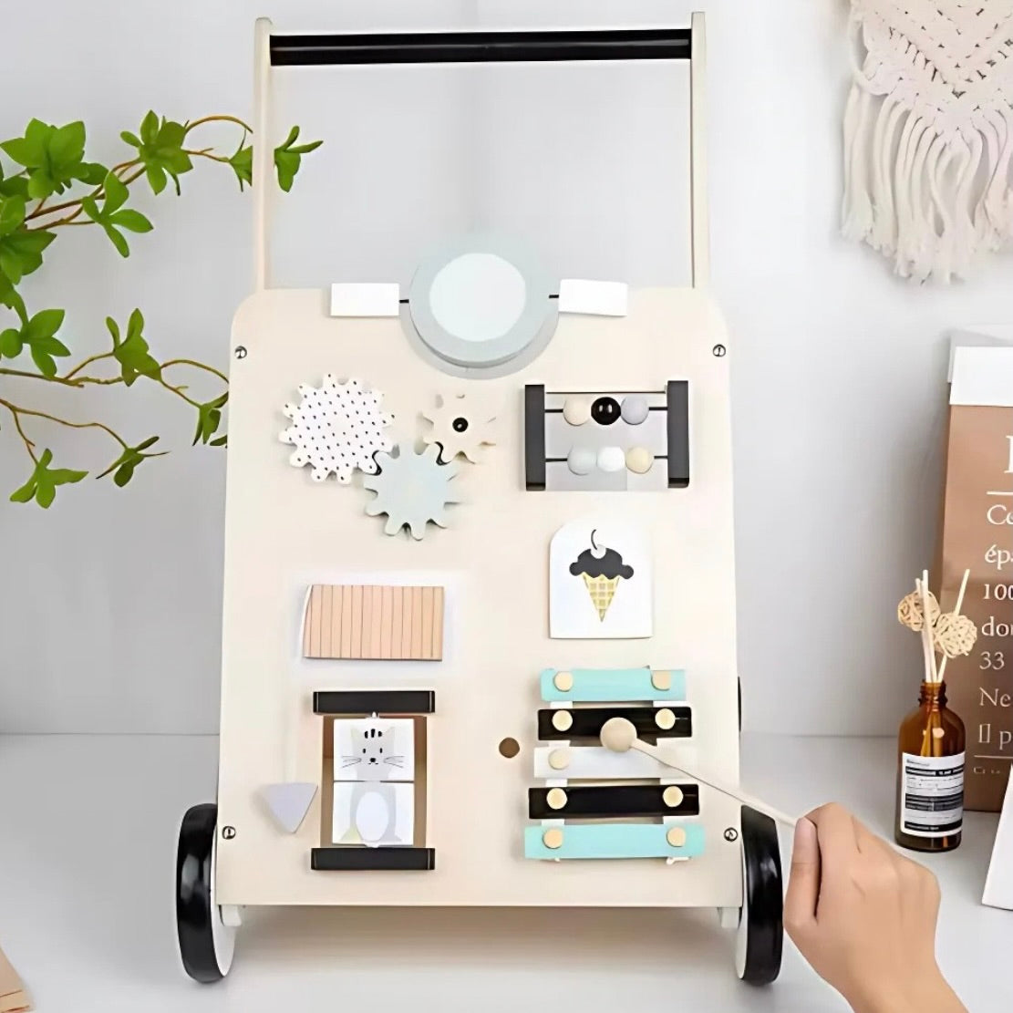 CHARIOT D’ÉVEIL MULTIFONCTION – JOUET MONTESSORI 2 & 3 ANS