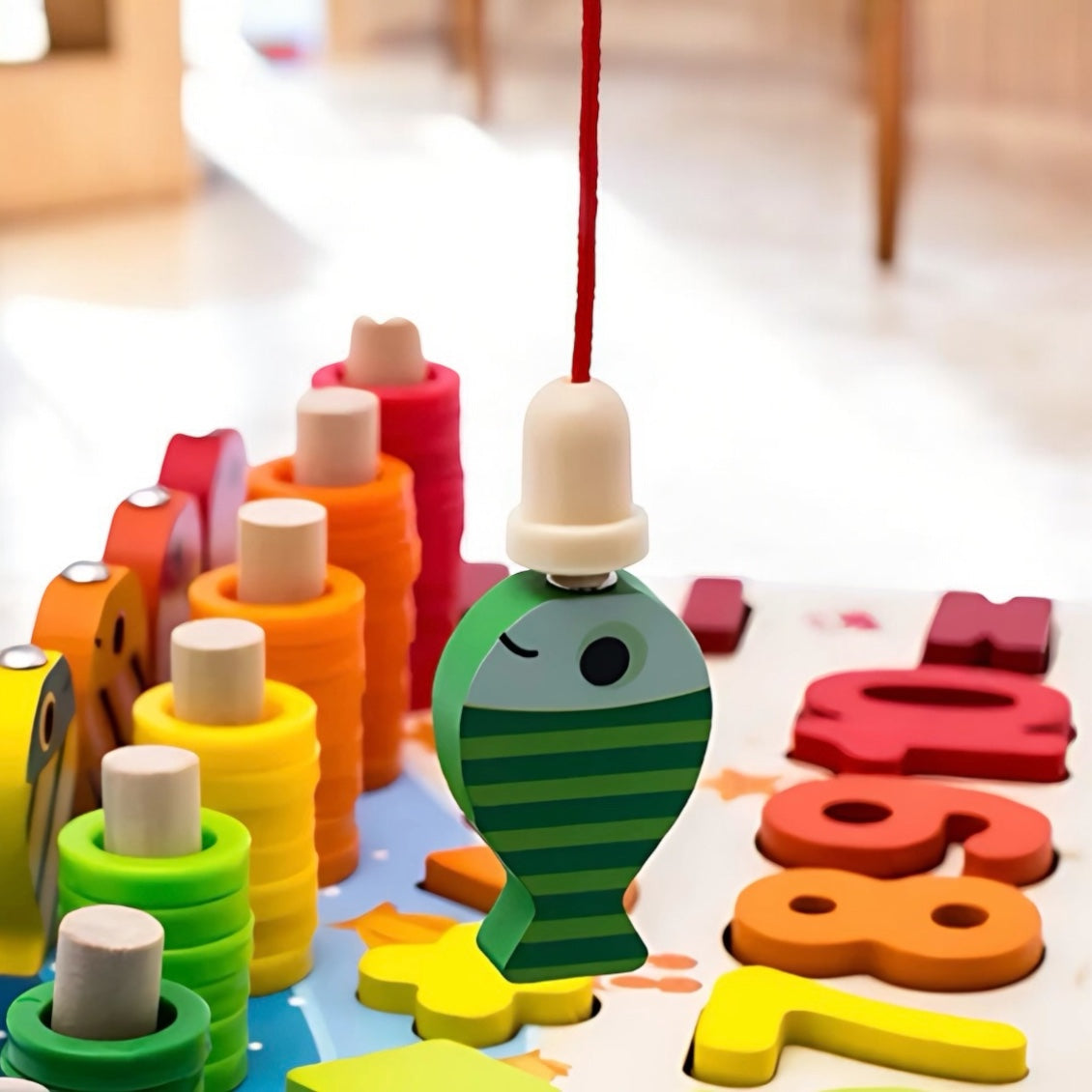 TABLEAU APPRENTISSAGE DES COULEURS ET DES LETTRES MONTESSORI