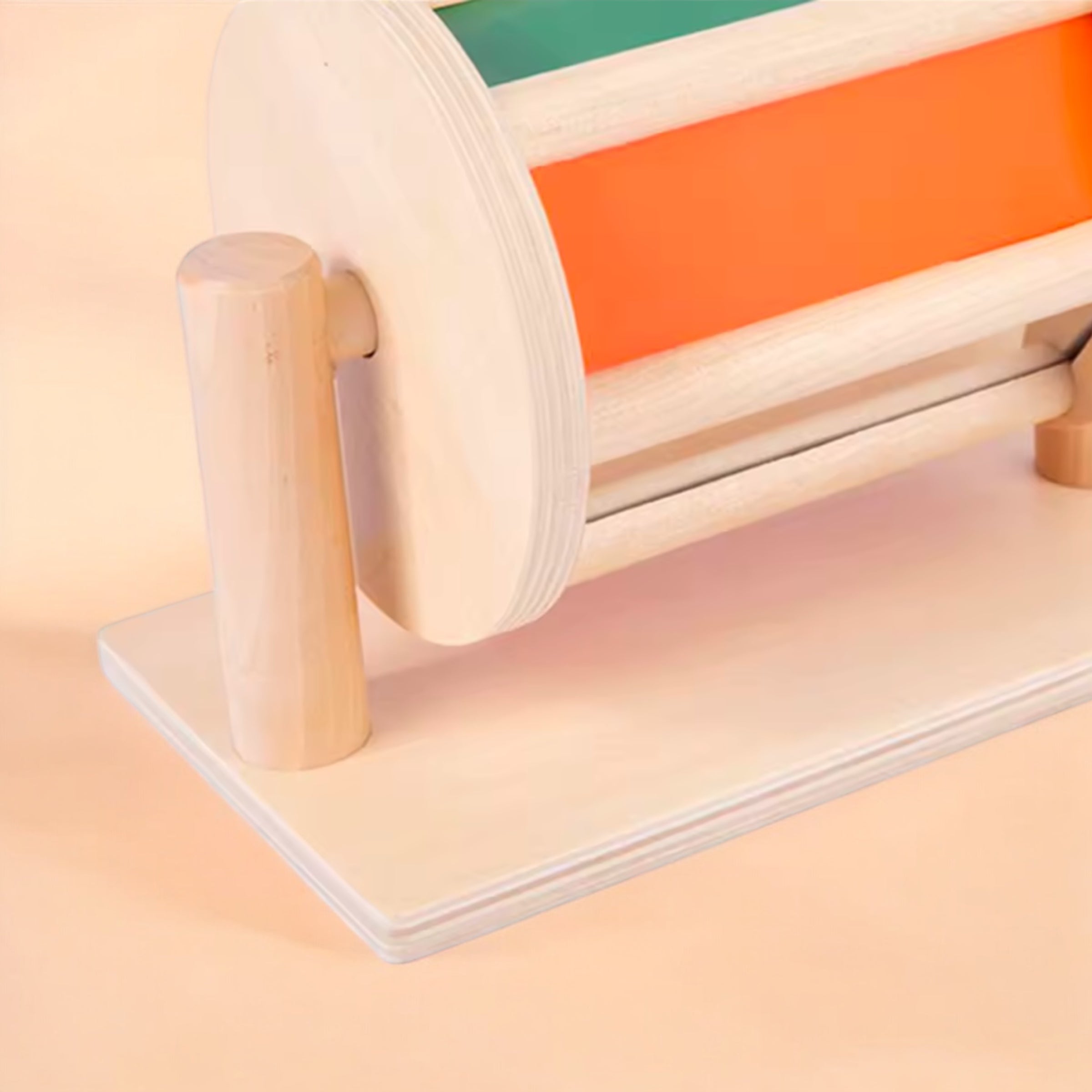 TAMBOUR ROTATIF MONTESSORI – JOUET MONTESSORI 2 ANS – RYTHME & DÉCOUVERTE