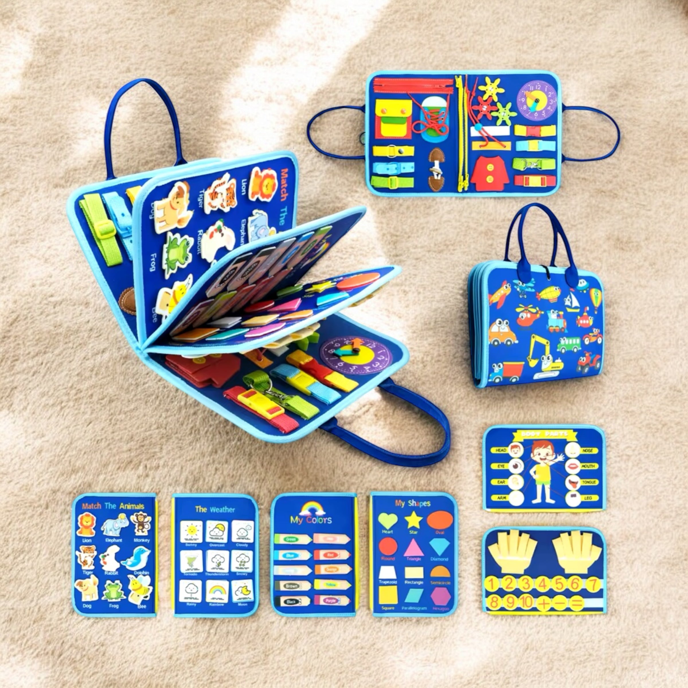 MALLETTE DE JEUX ÉDUCATIFS – JOUET MONTESSORI 3 ANS