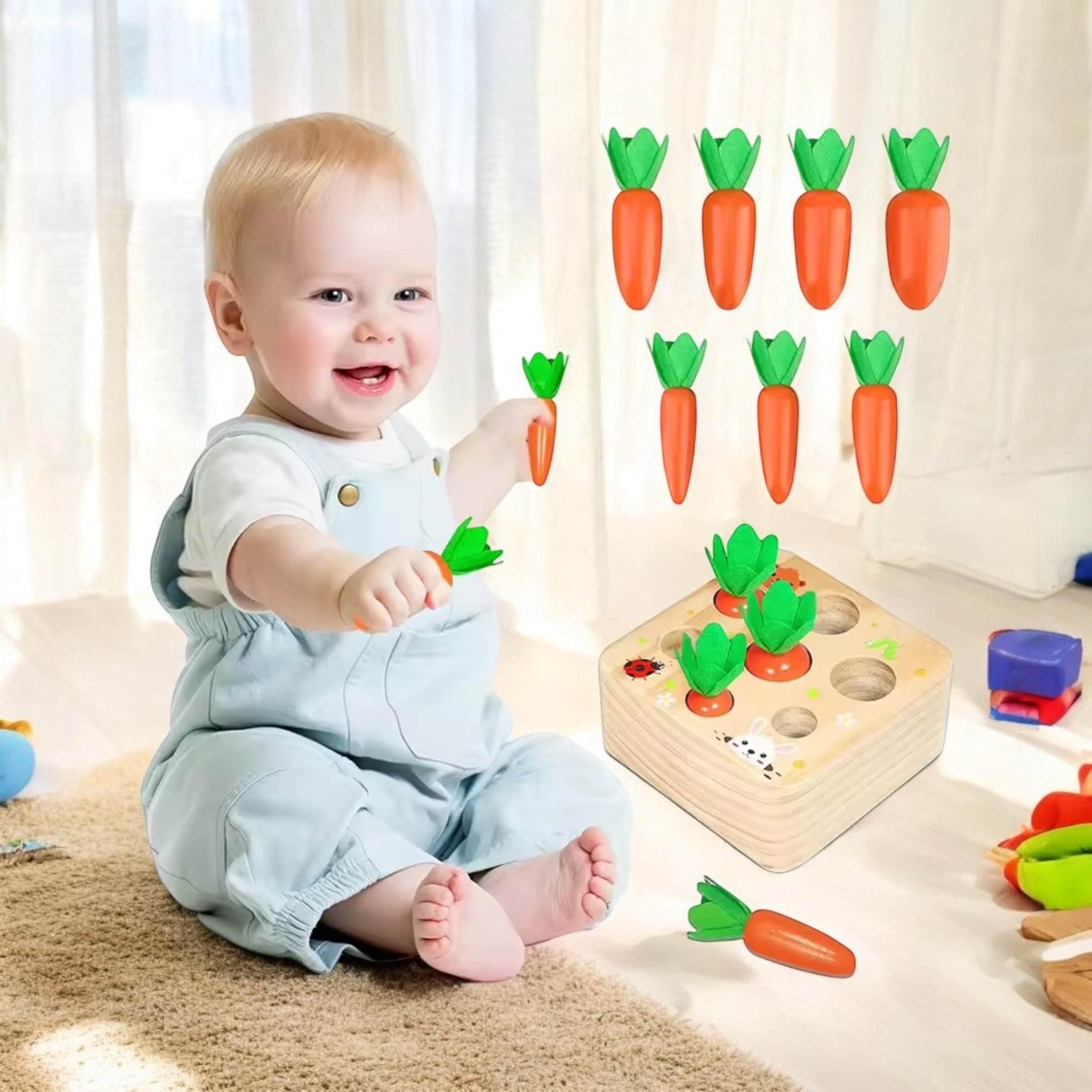 JEU DE JARDINAGE MONTESSORI AVEC LÉGUMES