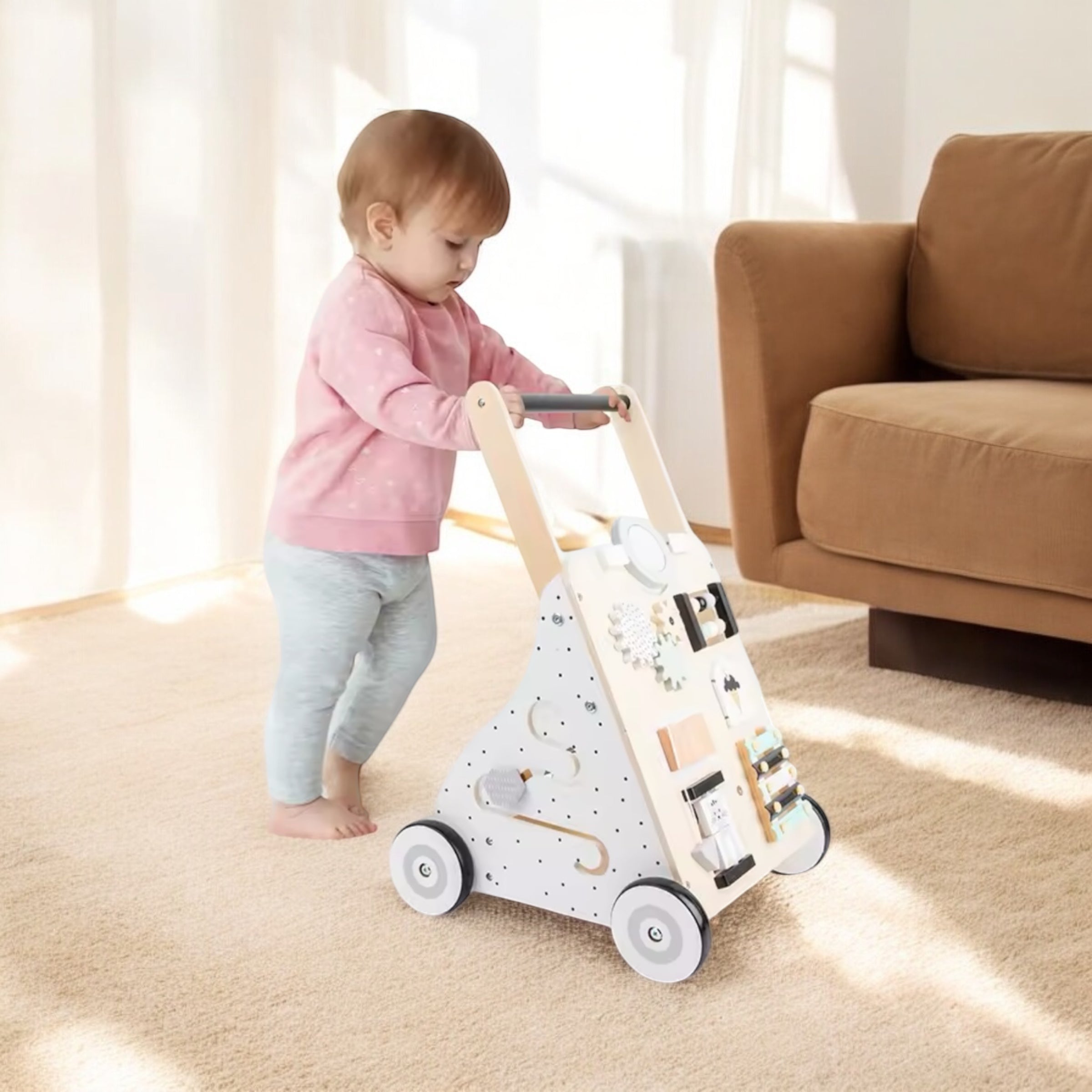 CHARIOT D’ÉVEIL MULTIFONCTION – JOUET MONTESSORI 2 & 3 ANS