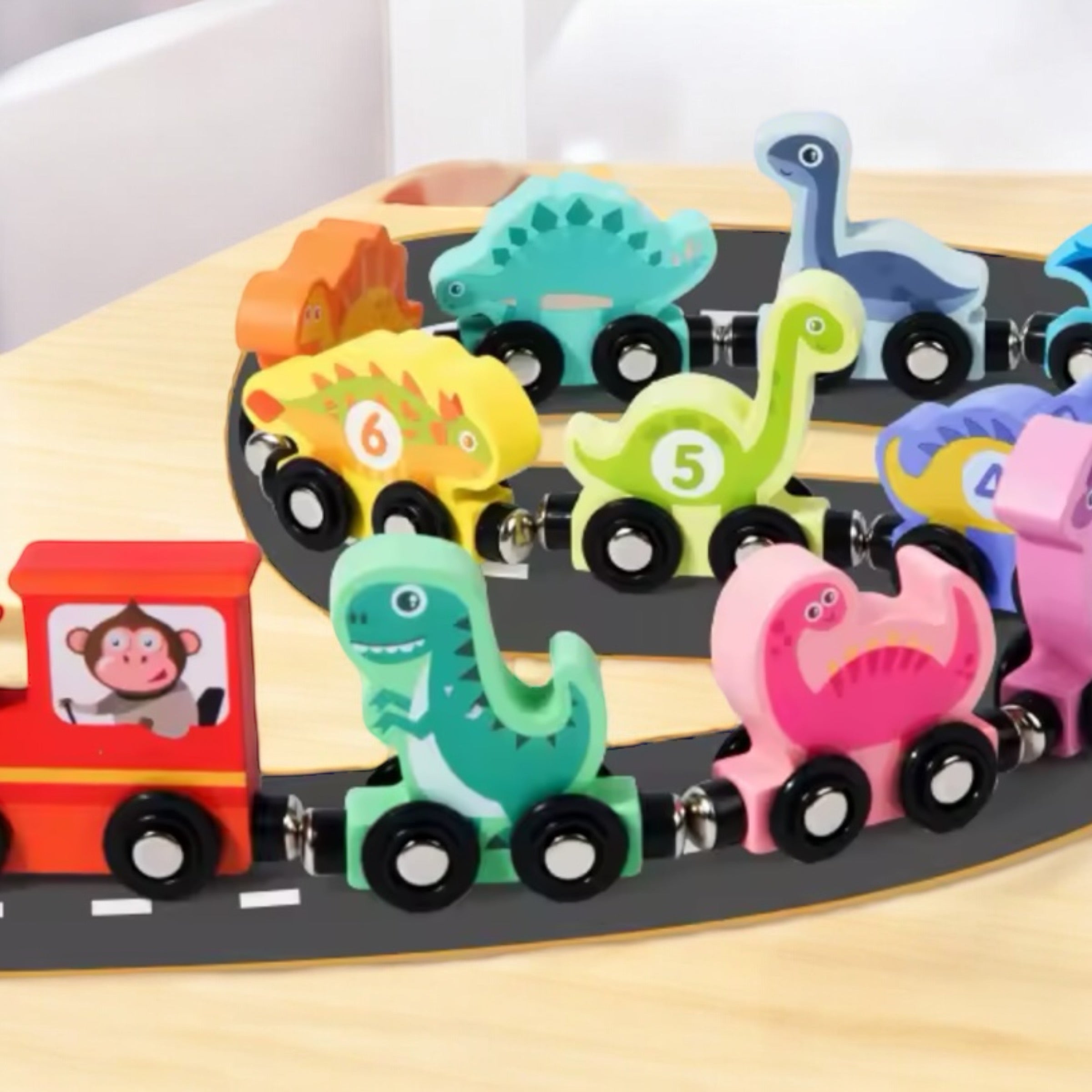 TRAIN MAGNÉTIQUE ÉDUCATIF – JOUET MONTESSORI 2 & 3 ANS
