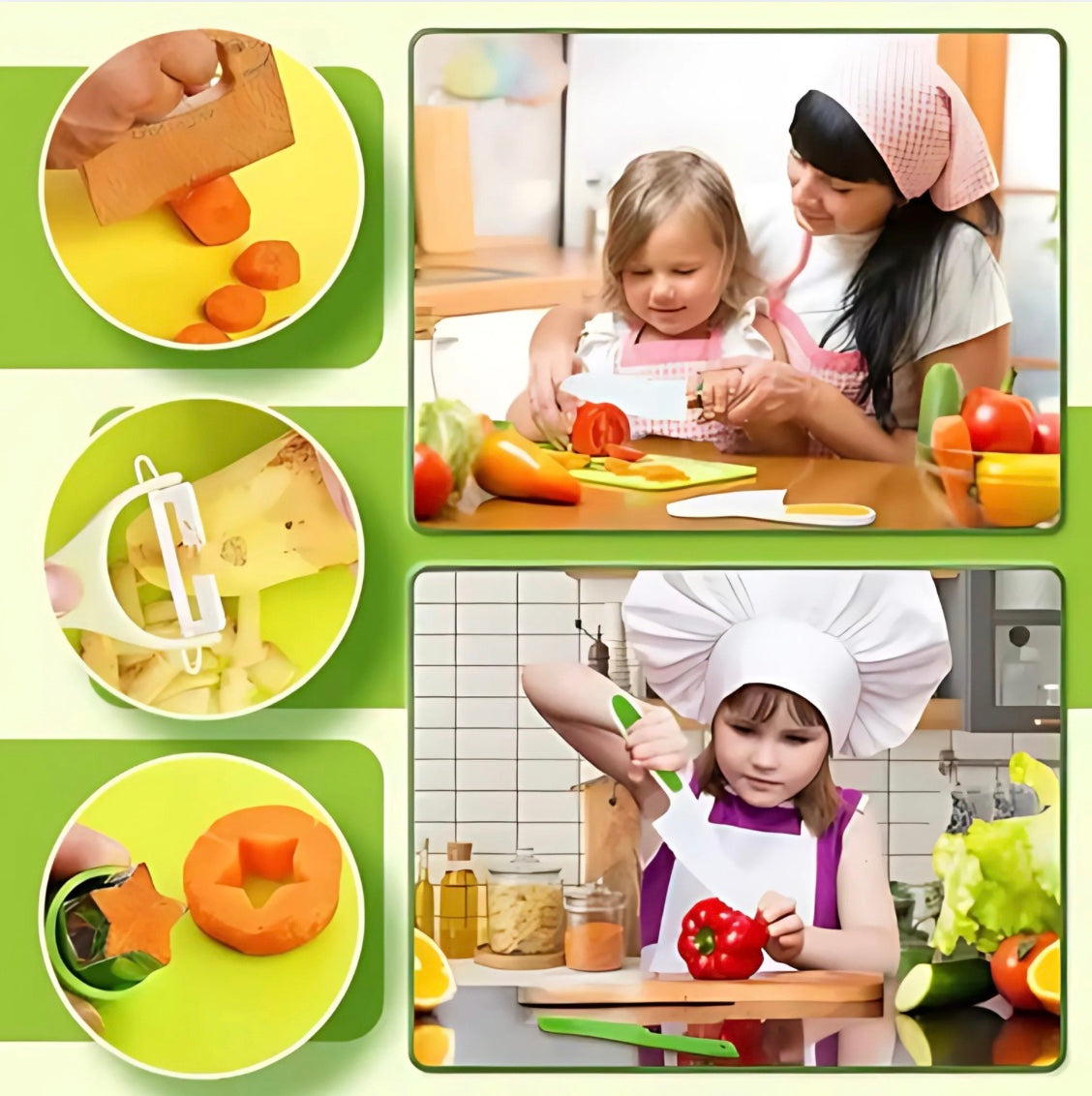 KIT DE CUISINE MONTESSORI – JOUET MONTESSORI 3 & 4 ANS – AUTONOMIE & MANIPULATION
